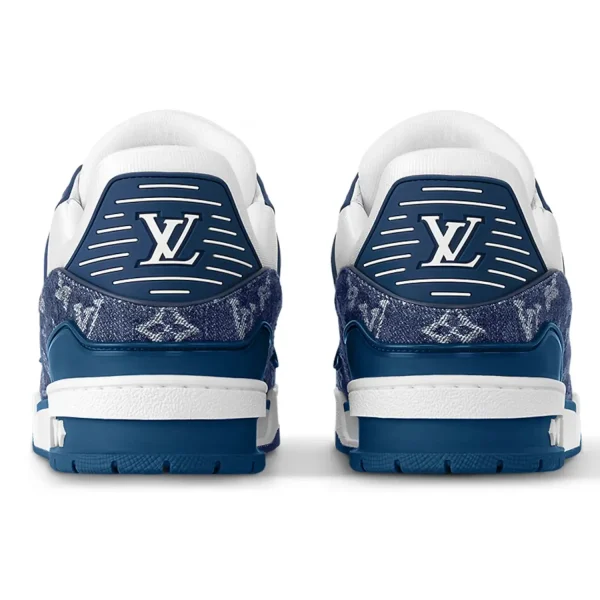 Louis Vuitton LV Trainer Monogram Denim White Blue 3