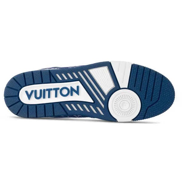 Louis Vuitton LV Trainer Monogram Denim White Blue 6