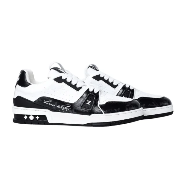 Louis Vuitton LV Trainer bianco nero 2