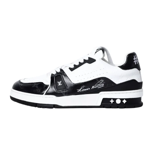 Louis Vuitton LV Trainer bianco nero 7