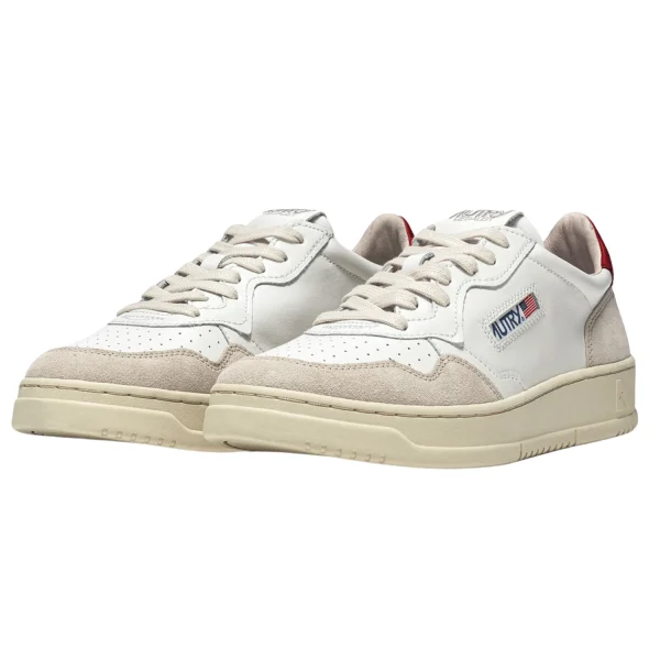 Medalist Low Sneakers Bianco E Rosso 4