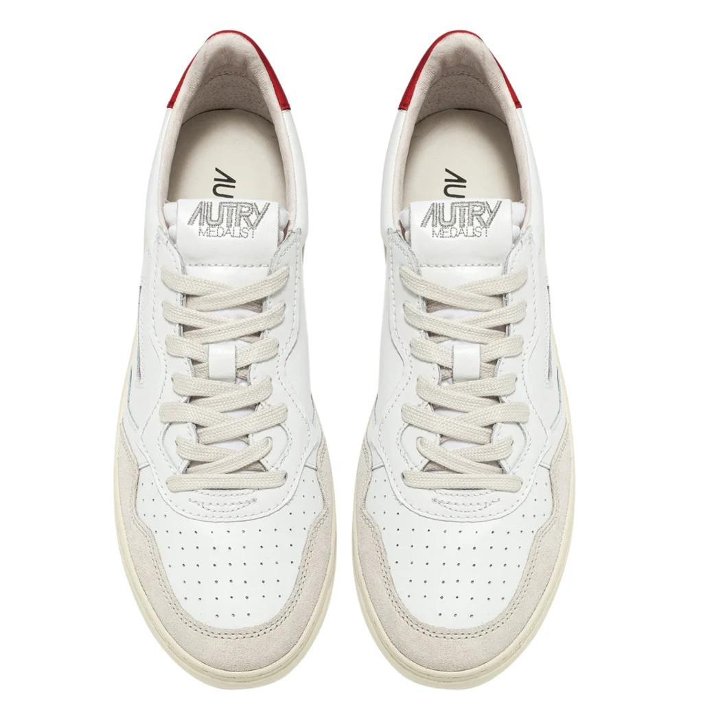 Medalist Low Sneakers Bianco E Rosso 6