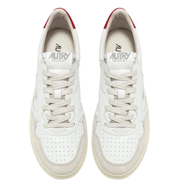 Medalist Low Sneakers Bianco E Rosso 6