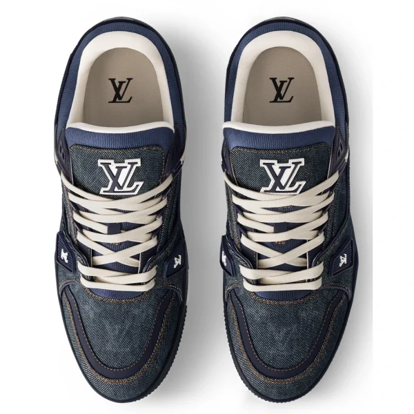 LV Trainer Sneaker Denim Canvas 1