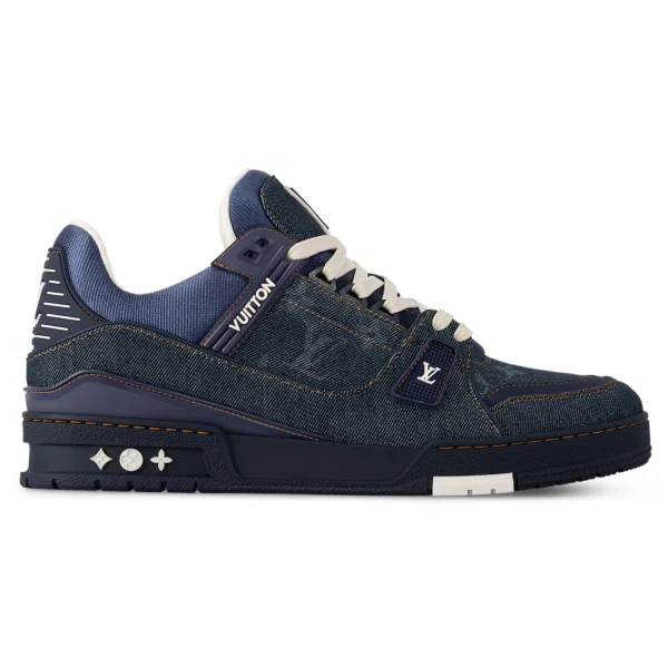 LV Trainer Sneaker Denim Canvas 4