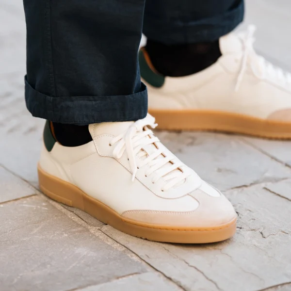 Sneakers Uomo Bianche Pelle Velasca 1