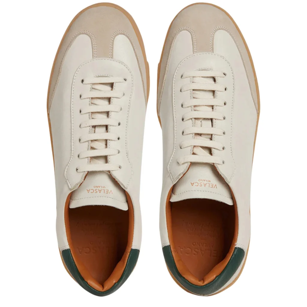 Sneakers Uomo Bianche Pelle Velasca 3