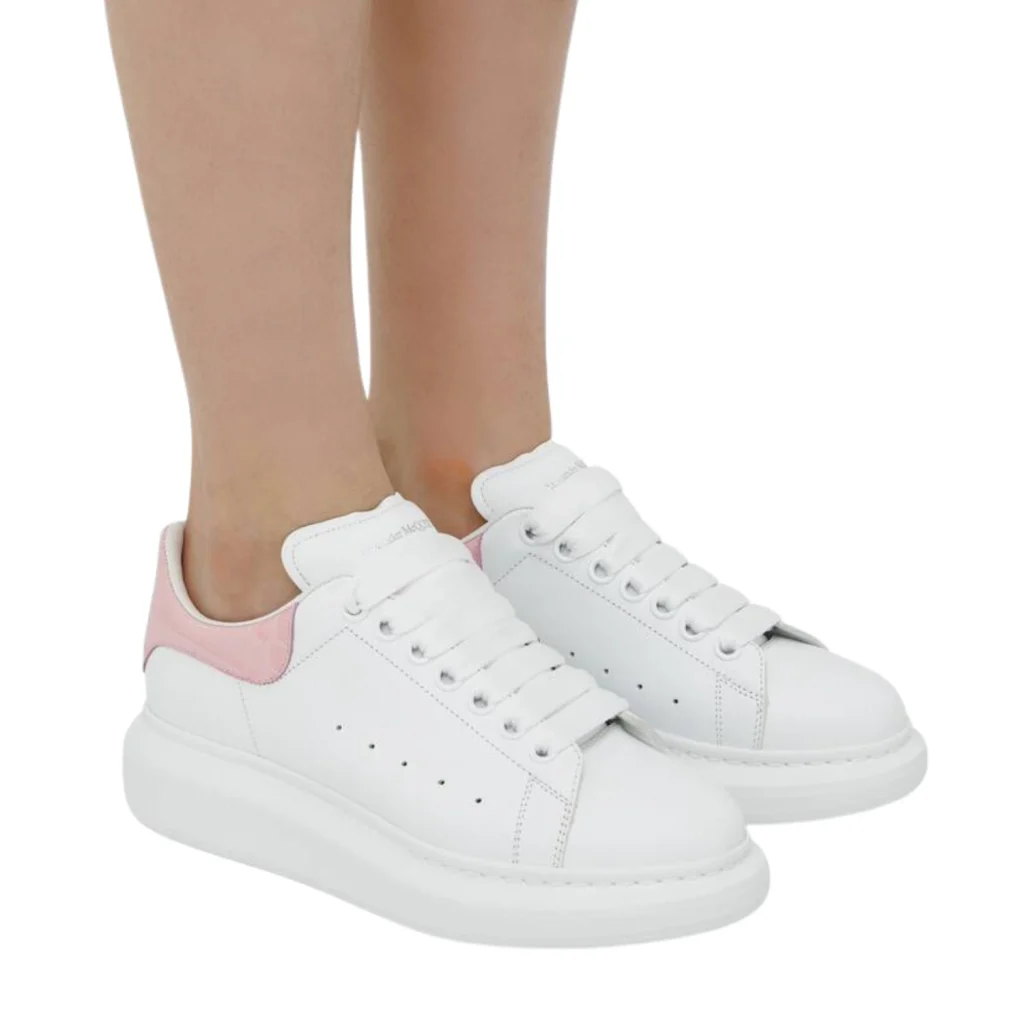 Sneaker Oversize da Donna in Bianco Rosa 4