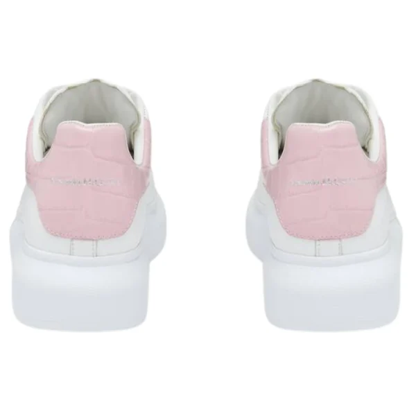 Sneaker Oversize da Donna in Bianco Rosa 5